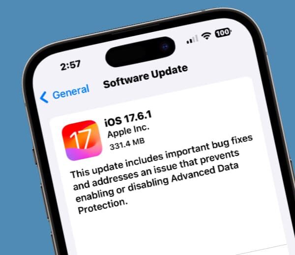 Apple releases iOS 17.6.1 with Advanced Data Protection bug fix