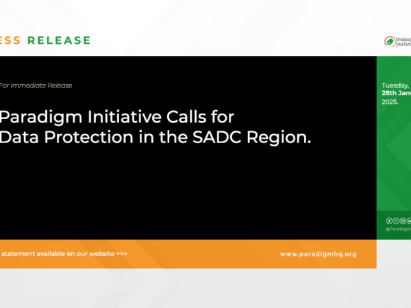 Press Statement: Paradigm Initiative Calls for Data Protection in the SADC Region